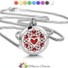 Collana con ciondolo per Aromaterapia - Cuori