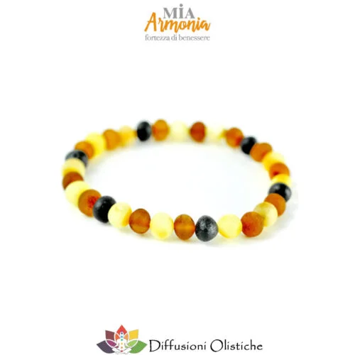 Bracciale Elastico In Ambra Baltica Di Grandi Dimensioni E Di - Foto 11