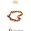 Bracciale in Ambra Baltica cognac - Bambino