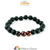 Bracciale in Ambra nera con 3 inserti