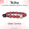 Yeshe - Bracciale benedetto ispirato al Buthan - Giada Corallo