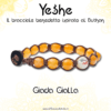 Yeshe - Bracciale benedetto ispirato al Buthan - Giada Gialla