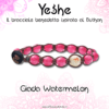 Yeshe - Bracciale benedetto ispirato al Buthan - Giada Watermelon