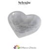 Piattino in Selenite da circa 9 cm - Cuore