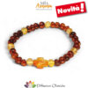 Bracciale in Ambra con inserto a Croce