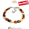 Bracciale in Ambra multicolor con elementi Torcion